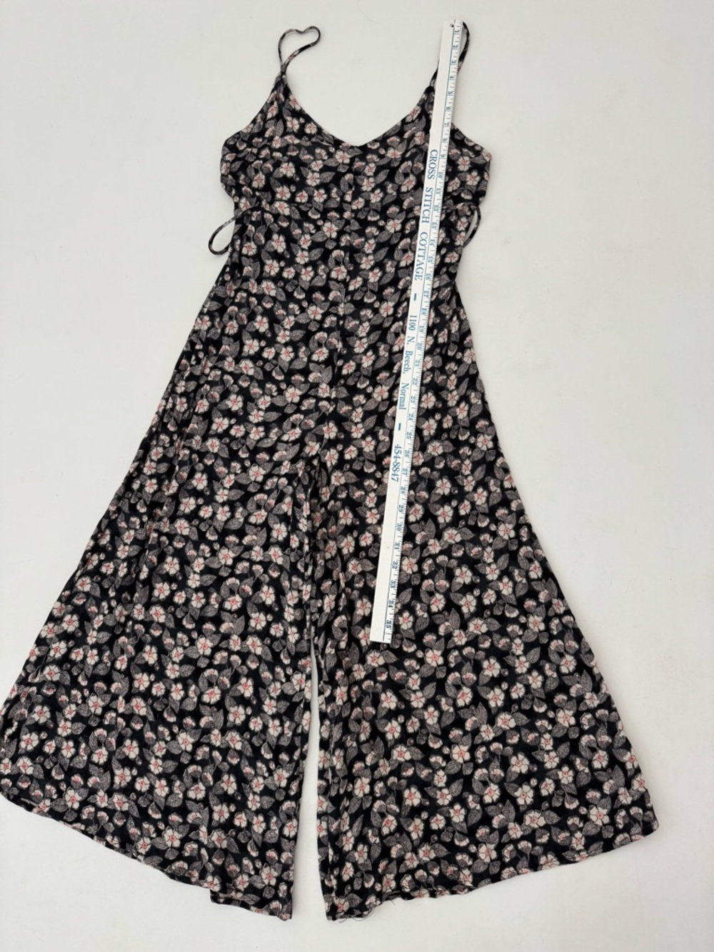 Rip Curl Floral Jumpsuit S Wide Leg Boho Gauzy Summer Beach Resort - Picture 8 of 9